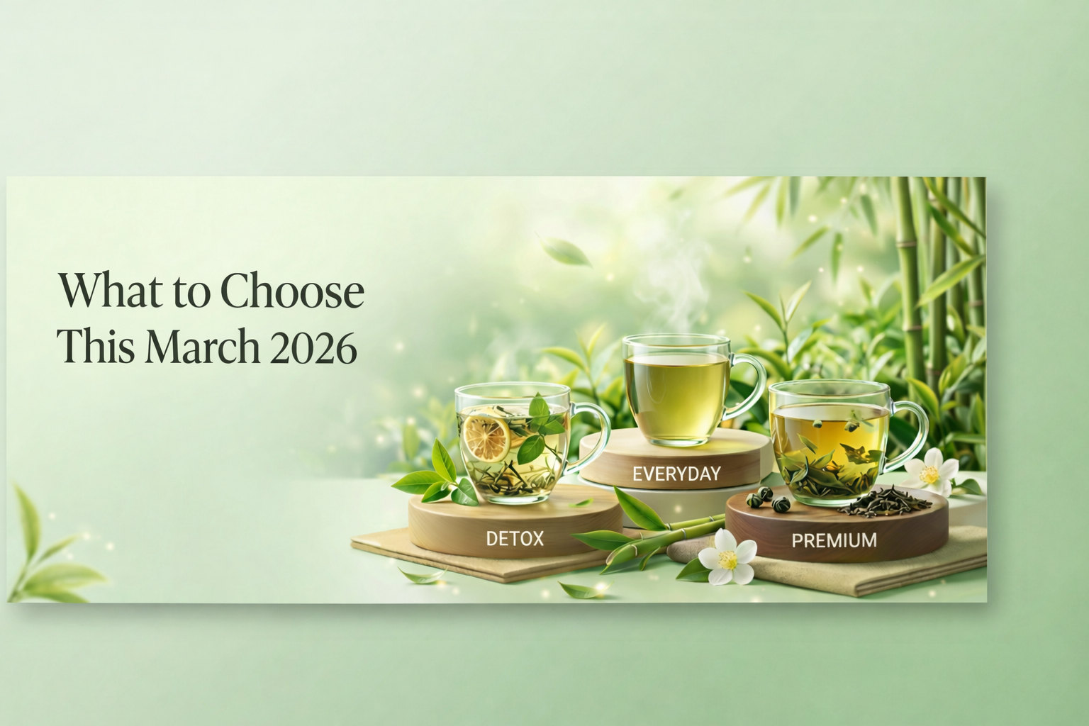 Detox vs Everyday vs Premium Green Tea: What to Choose This March 2026