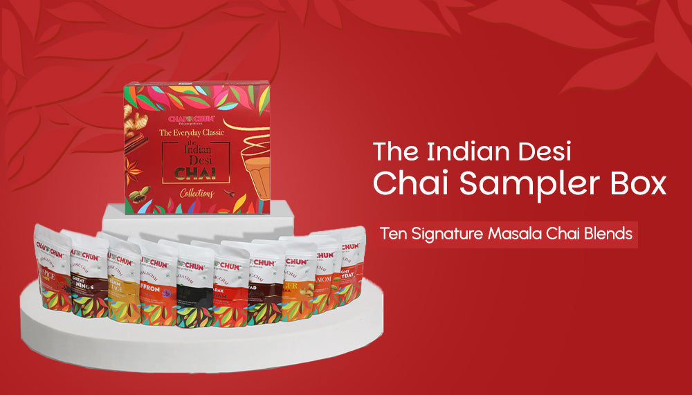 The Indian Desi Chai Sampler Box: Ten Signature Masala Chai Blends