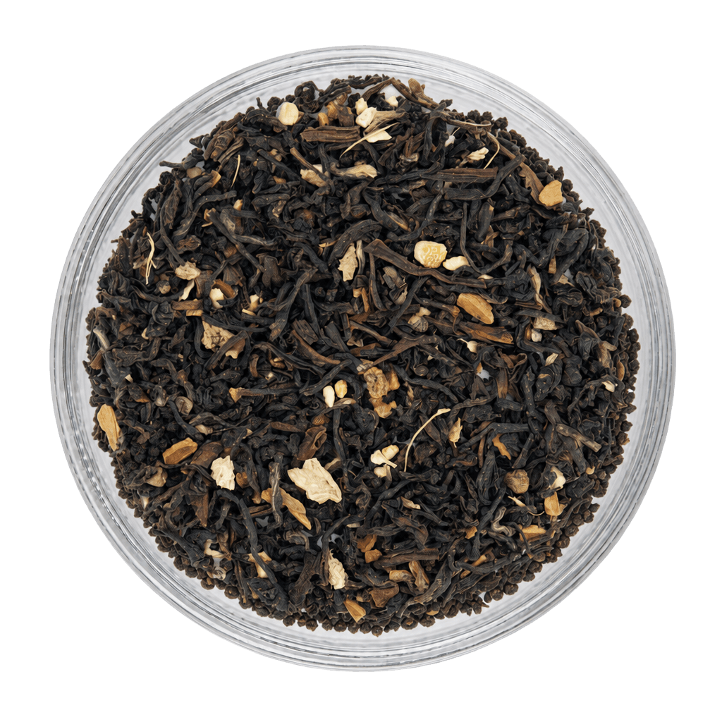 Premium Nimbu Spice dry tea leaves displaying vibrant colour and texture.