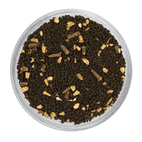 Clove Protect Tea dry tea leaves, featuring a dark brown to black appearance with visible tea granules and aromatic clove pieces.